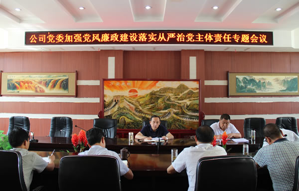 隴運(yùn)集團(tuán)公司黨委召開加強(qiáng)黨風(fēng)廉政建設(shè)，全面從嚴(yán)治黨落實(shí)主體責(zé)任專題會議