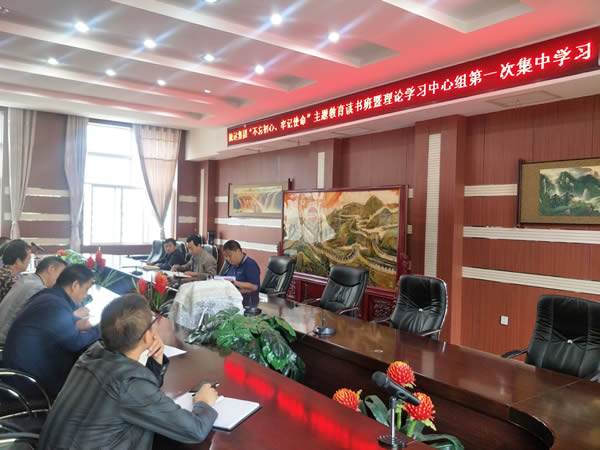 隴運(yùn)集團(tuán)公司召開(kāi)“不忘初心、牢記使命”主題教育讀書班暨理論學(xué)習(xí)中心組第一次集中學(xué)習(xí)會(huì)議