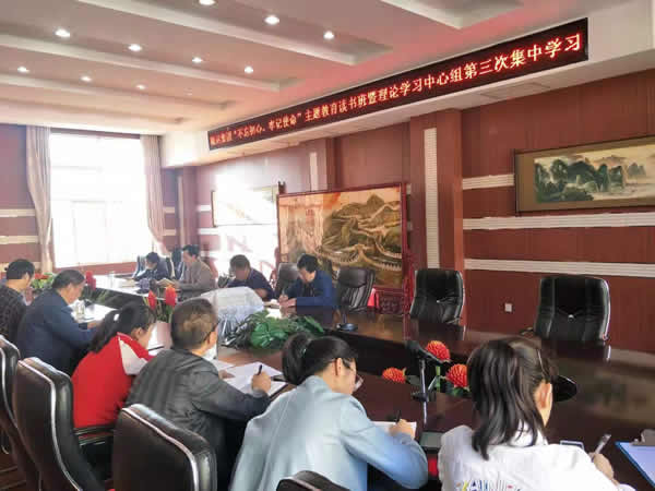 隴運(yùn)集團(tuán)公司召開“不忘初心、牢記使命”主題教育讀書班暨理論學(xué)習(xí)中心組第三次、第四次集中學(xué)習(xí)會議