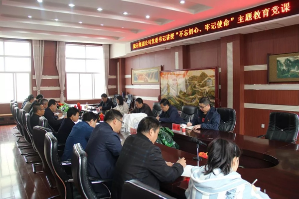 隴運集團(tuán)公司召開“不忘初心、牢記使命”主題教育專題黨課
