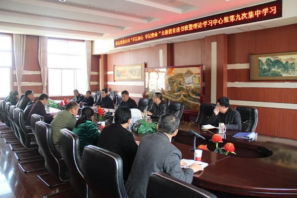 隴運集團公司黨委召開“不忘初心、牢記使命”主題教育讀書班暨理論學習中心組第九次集中學習（擴大）會議